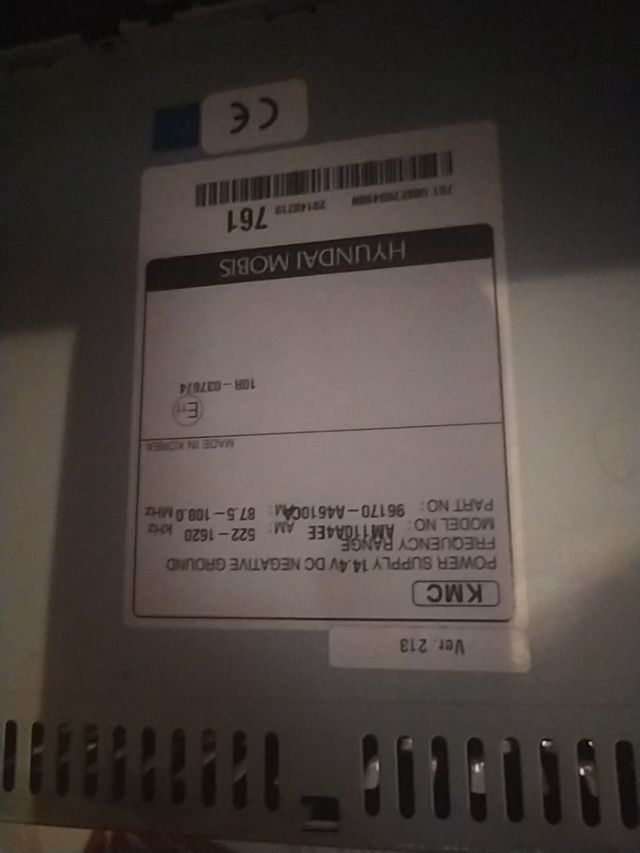 Radio original Kia Carens