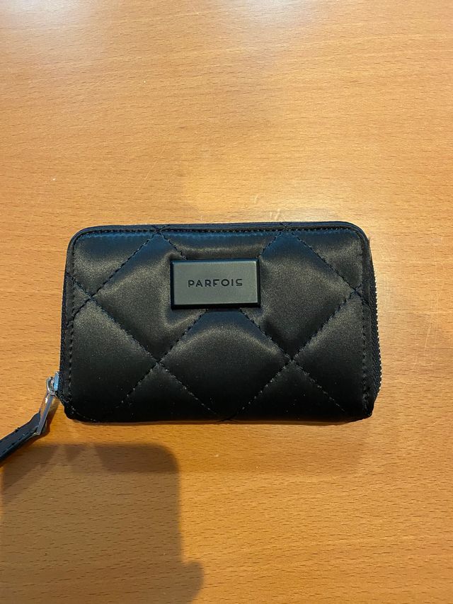 Bolso de fiesta negro con cartera a juego