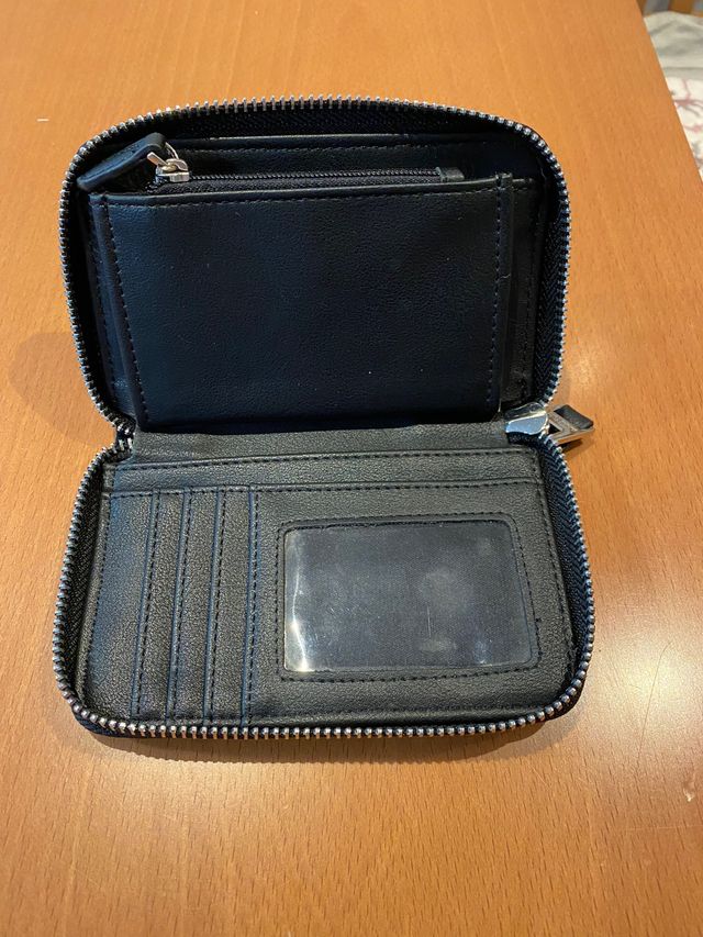 Bolso de fiesta negro con cartera a juego
