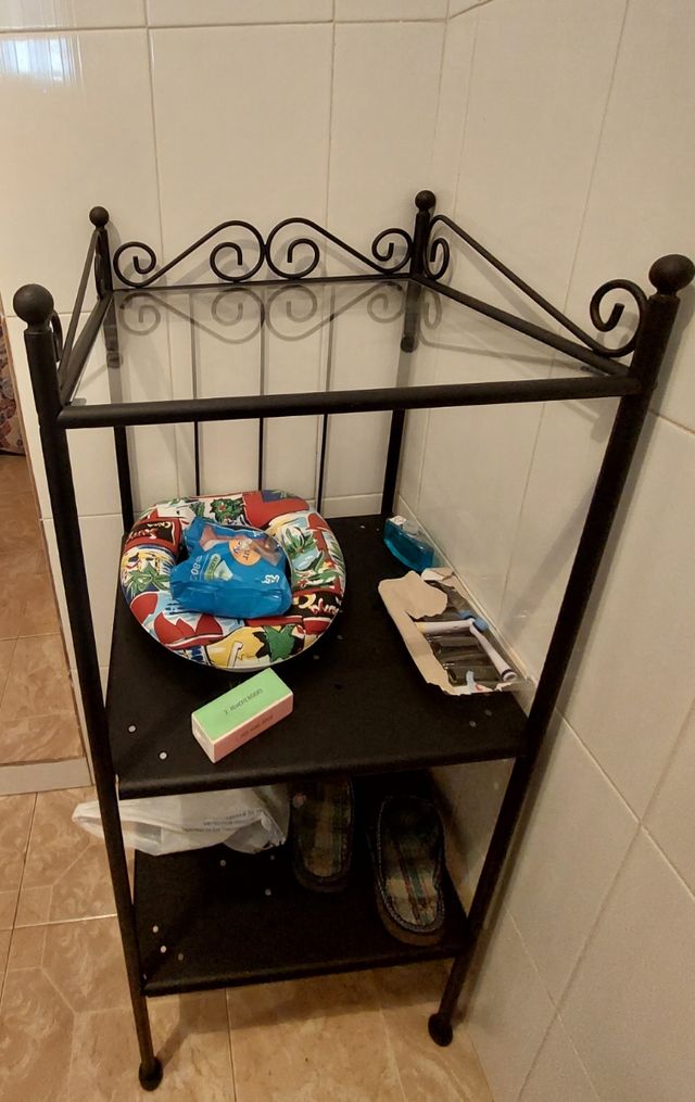 conjunto de baño rústico