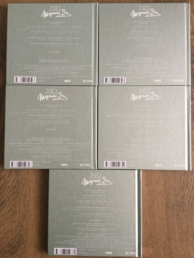 Mozart - Selección de 5 CDs con libreto