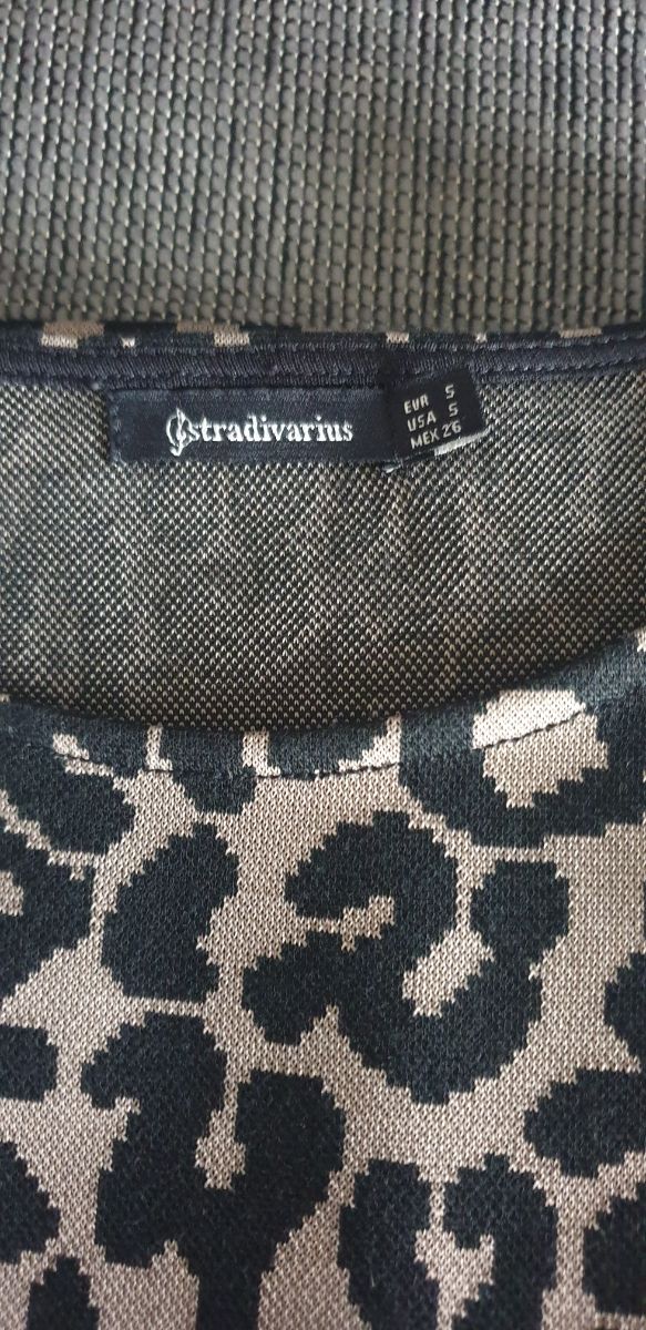 vestido leopardo stradivarius