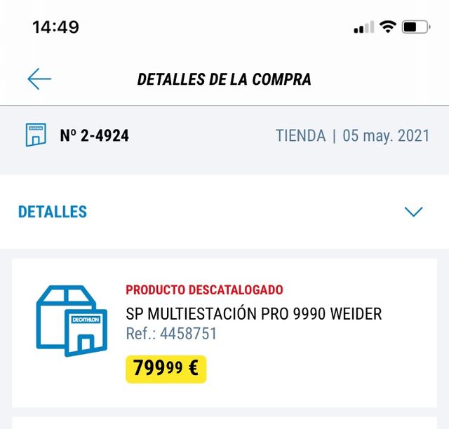 Multifuncion weider pro 9900