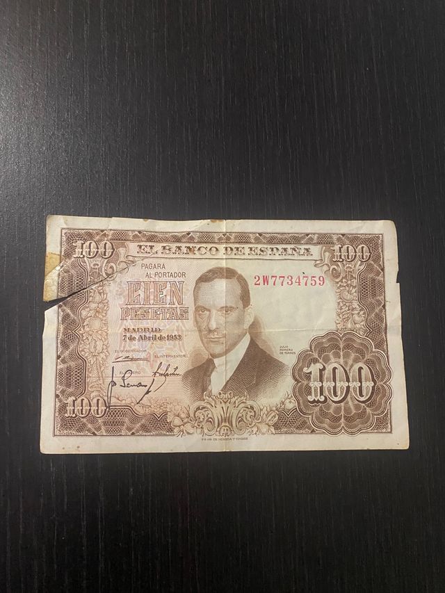 Billete de 100 pesetas Julio Romero de Torres