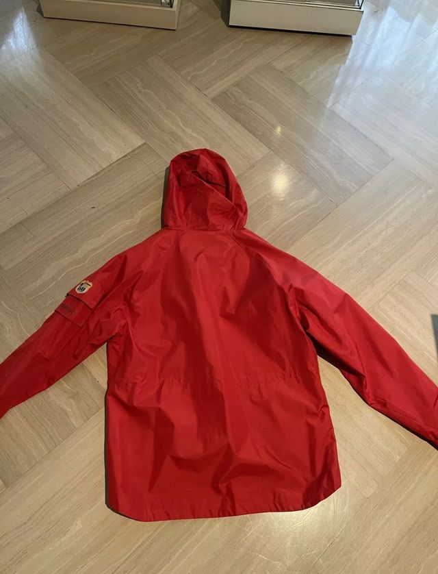 Giubbotto vento pioggia uomo rosso L