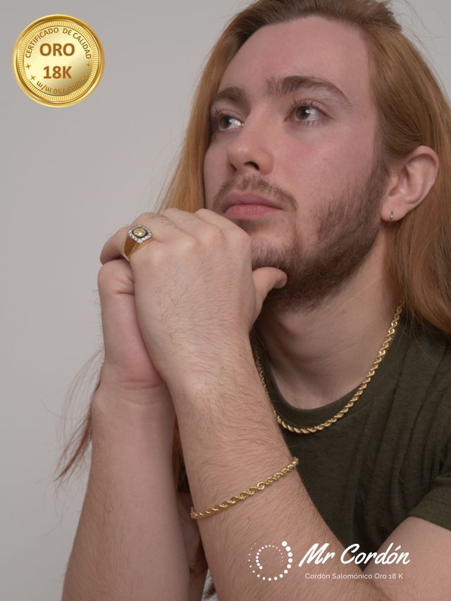 Pulsera Cordón Salomónico 4.50 mm Oro 18 Kilates