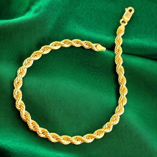 Pulsera Cordón Salomónico 4.50 mm Oro 18 Kilates