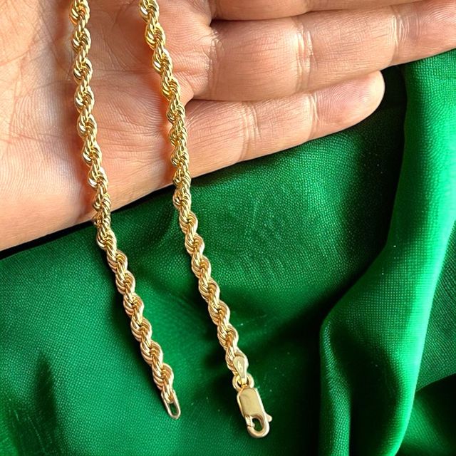 Pulsera Cordón Salomónico 4.50 mm Oro 18 Kilates