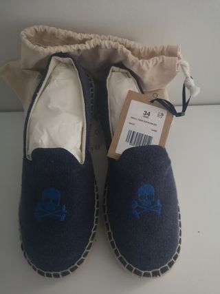 Alpargatas de esparto scalpers de segunda mano por 25 EUR en Solete Alto en  WALLAPOP