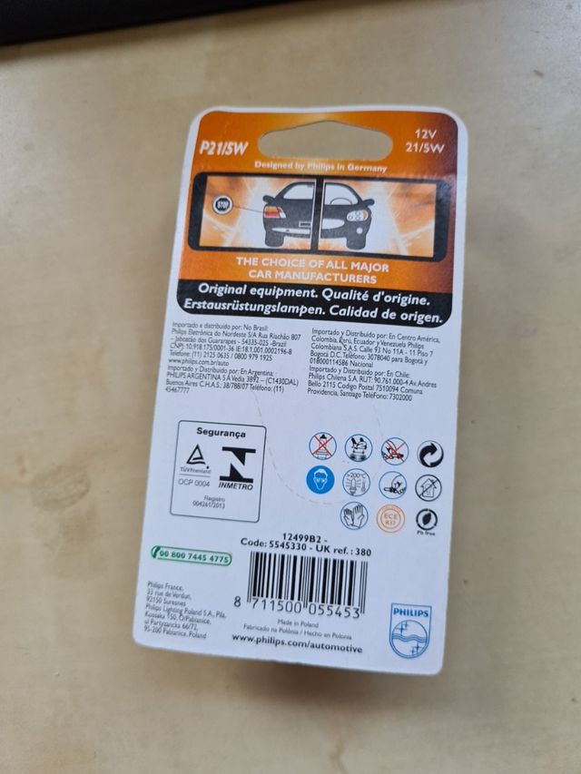 BOMBILLAS PHILIPS P21/5W