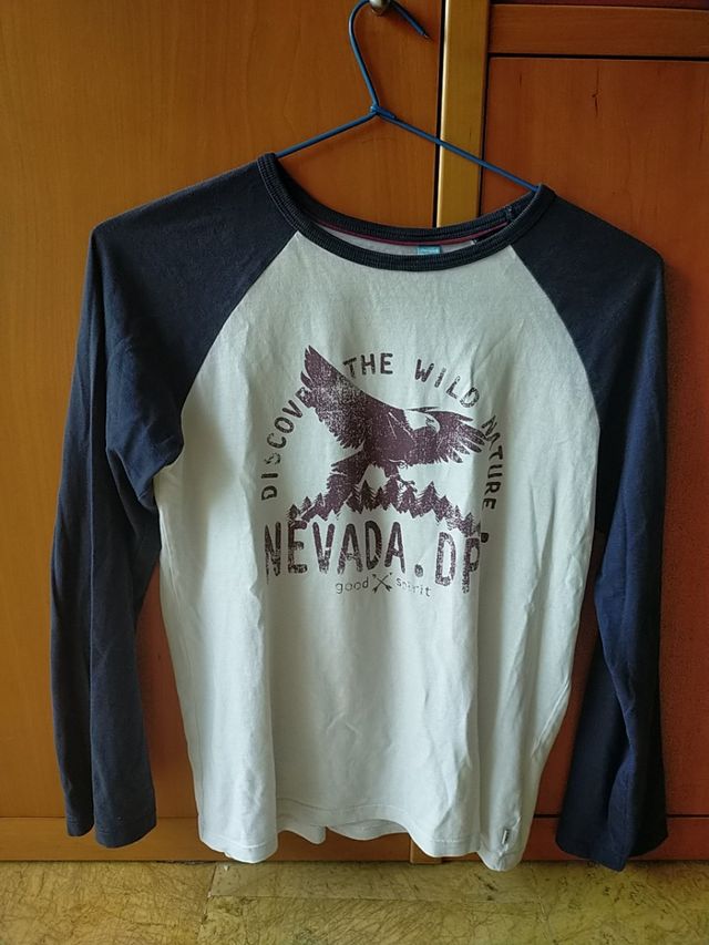 camiseta manga larga niño okaidi 152cm