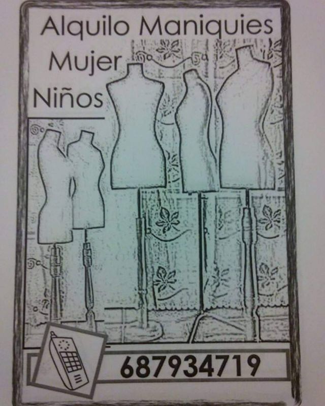 Alquiler de Maniquíes