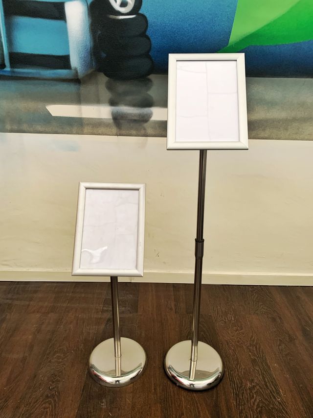 SOPORTE PARA CARTELERIA PEANA PUBLICIDAD