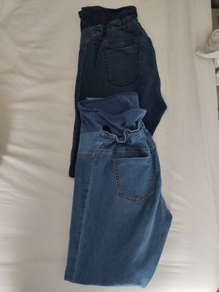 Jeggins kiabi premamá talla 44 de segunda mano por 12 EUR en Vilanova i la  Geltrú en WALLAPOP