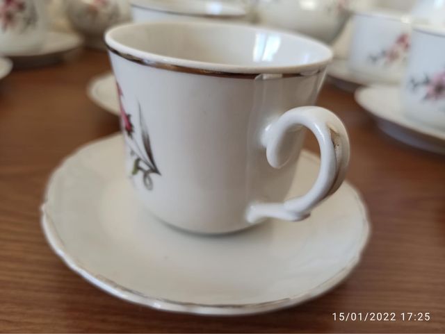 Juego de café de porcelana