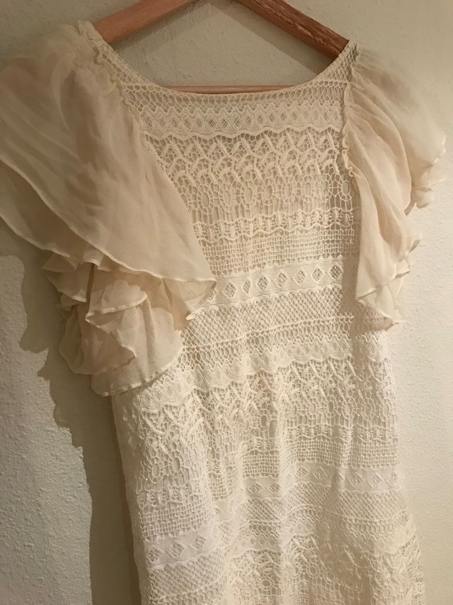 Vestido crochet Zara