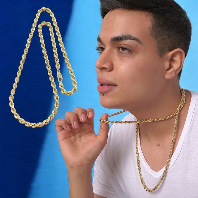 Collar Cordón Salomónico 5.00 mm Oro 18 Kilates