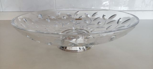 Centro de cristal y plata. Plata 925m