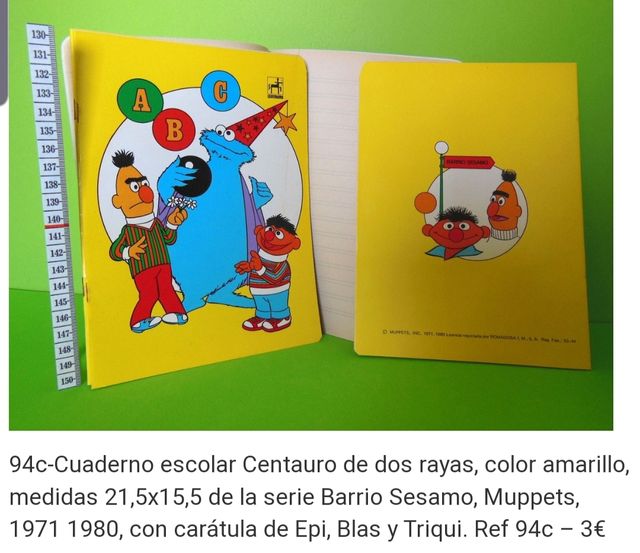 antiguo cuaderno escolar 1971 1980