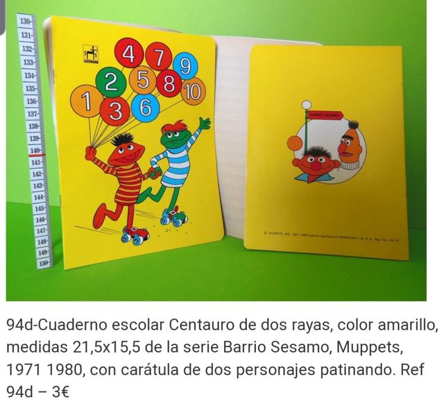 antiguo cuaderno escolar 1971 1980