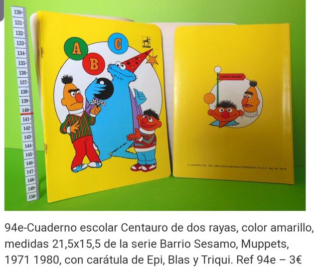 antiguo cuaderno escolar 1971 1980