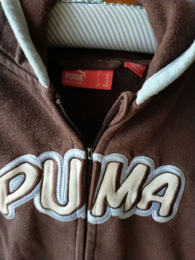 sudadera cremallera y capucha Puma 2 años