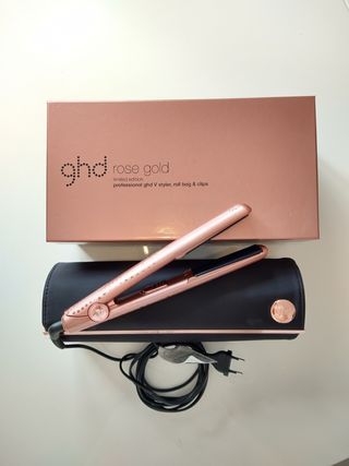 Plancha pelo GHD rose gold limited edition de segunda mano por 200 EUR en  Pozuelo de Alarcón en WALLAPOP