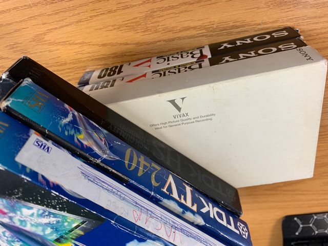 6 Cintas videos de VHS para grabar