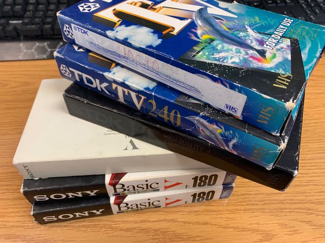 6 Cintas videos de VHS para grabar