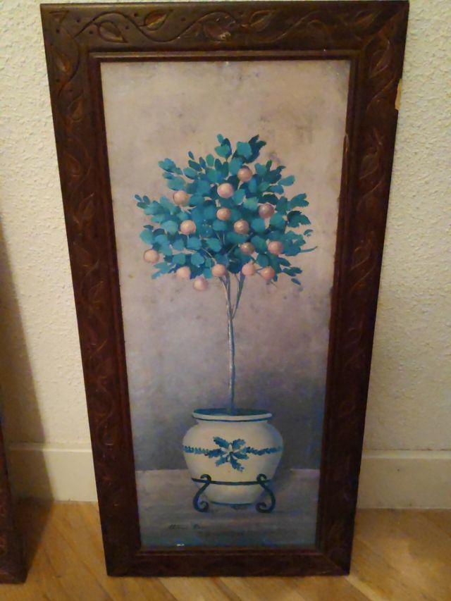 Pareja de cuadros, motivos divertidos.