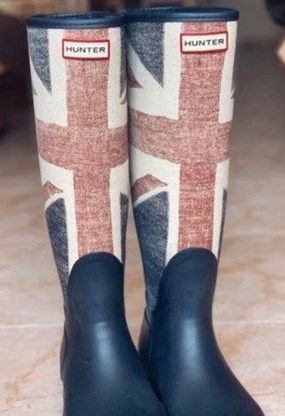 BOTAS HUNTER BANDERA INGLESA de segunda mano por 49 EUR en Getxo en WALLAPOP