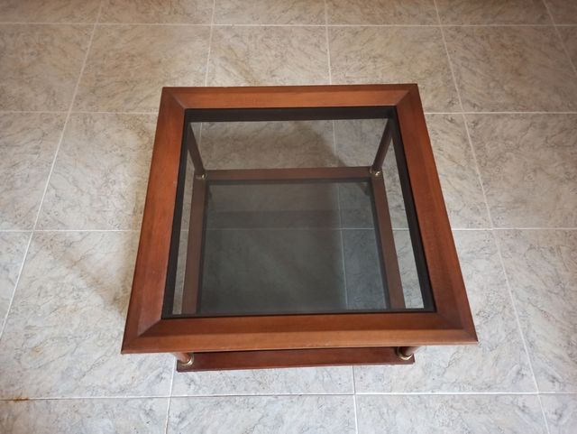 Mesa de salón vintage de madera, mueble