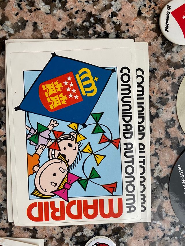 Lote de varias pegatinas antiguas 