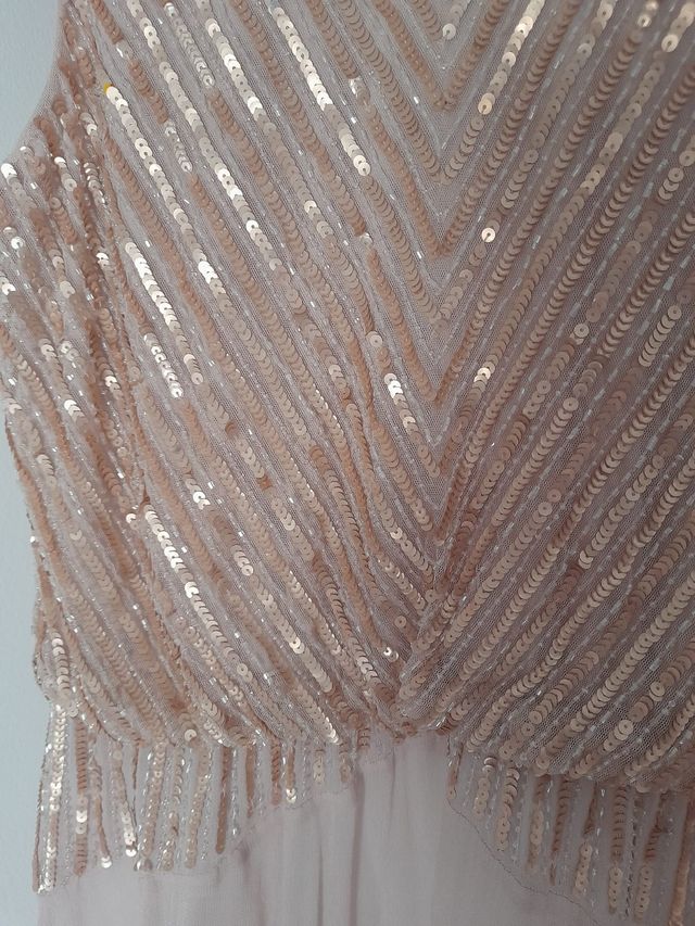 Vestido Tintoretto Lentejuelas Tirantes Talla 40