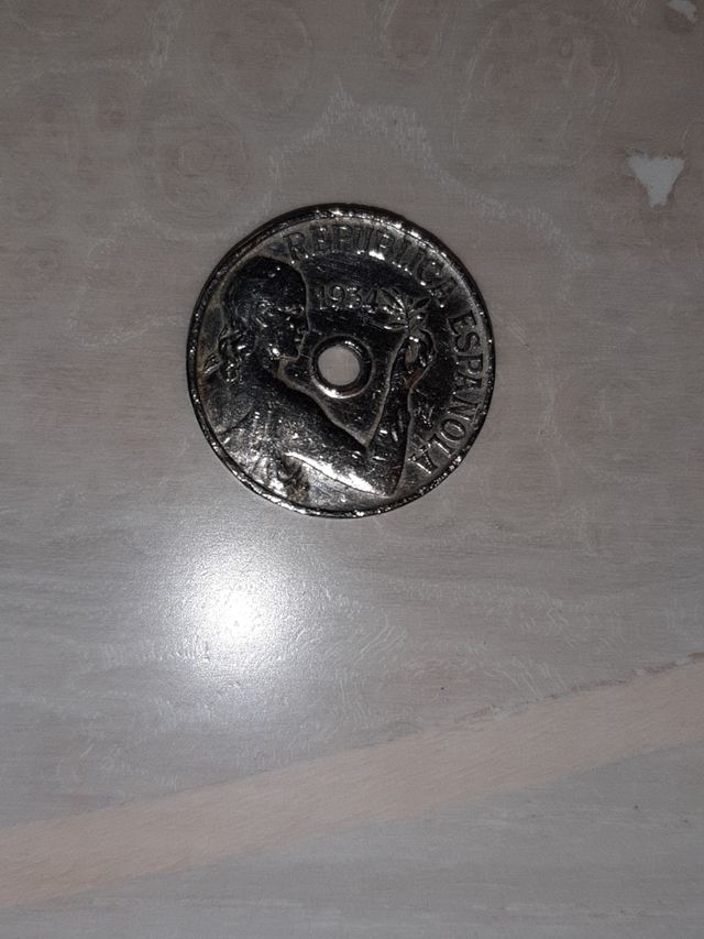 MONEDA ANTIGUA DE REPUBLICA ESPAÑOLA  AÑO.1934