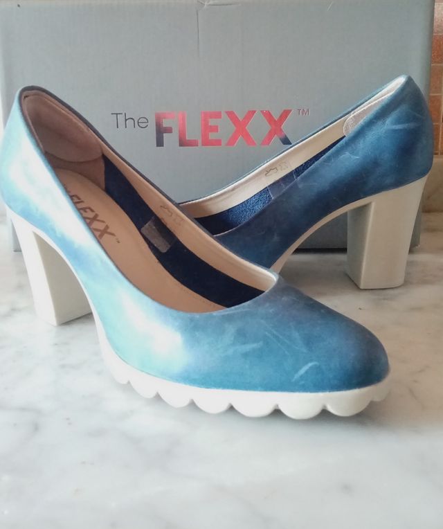 Scarpe con tacco, donna, blu, 38,perfette!Zapatos