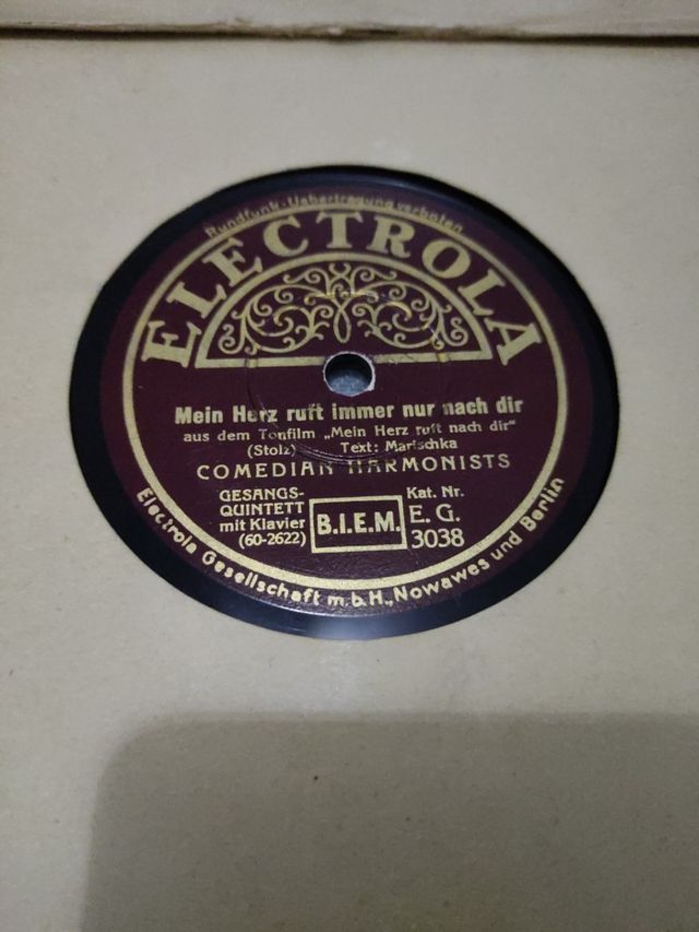 Discos Pizarra 78rpm COMEDIAN HARMONISTS y Otros