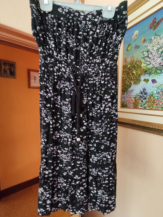 vestido palabra de honor.