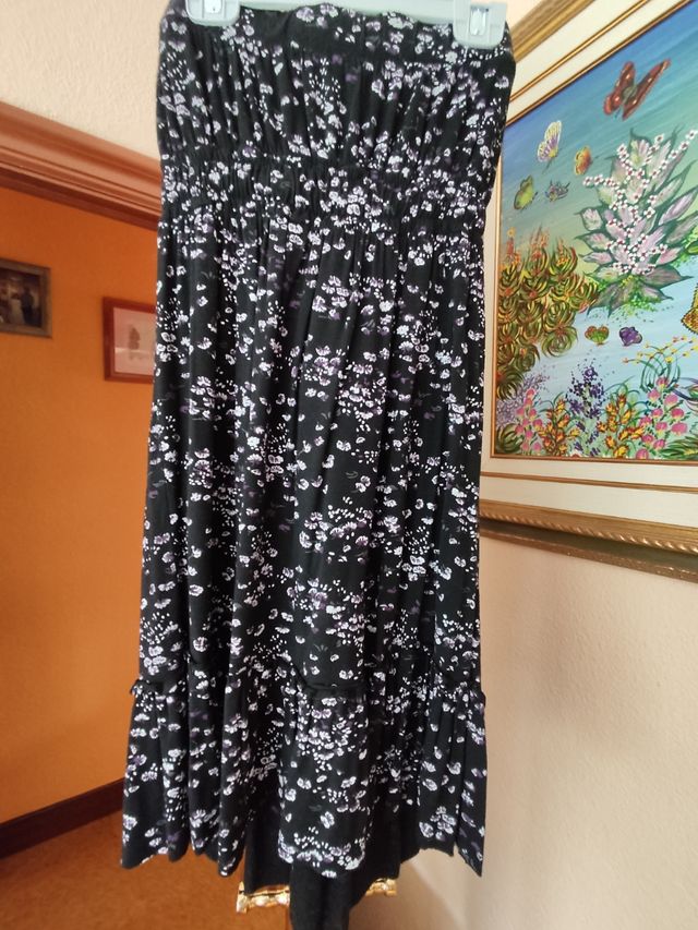 vestido palabra de honor.