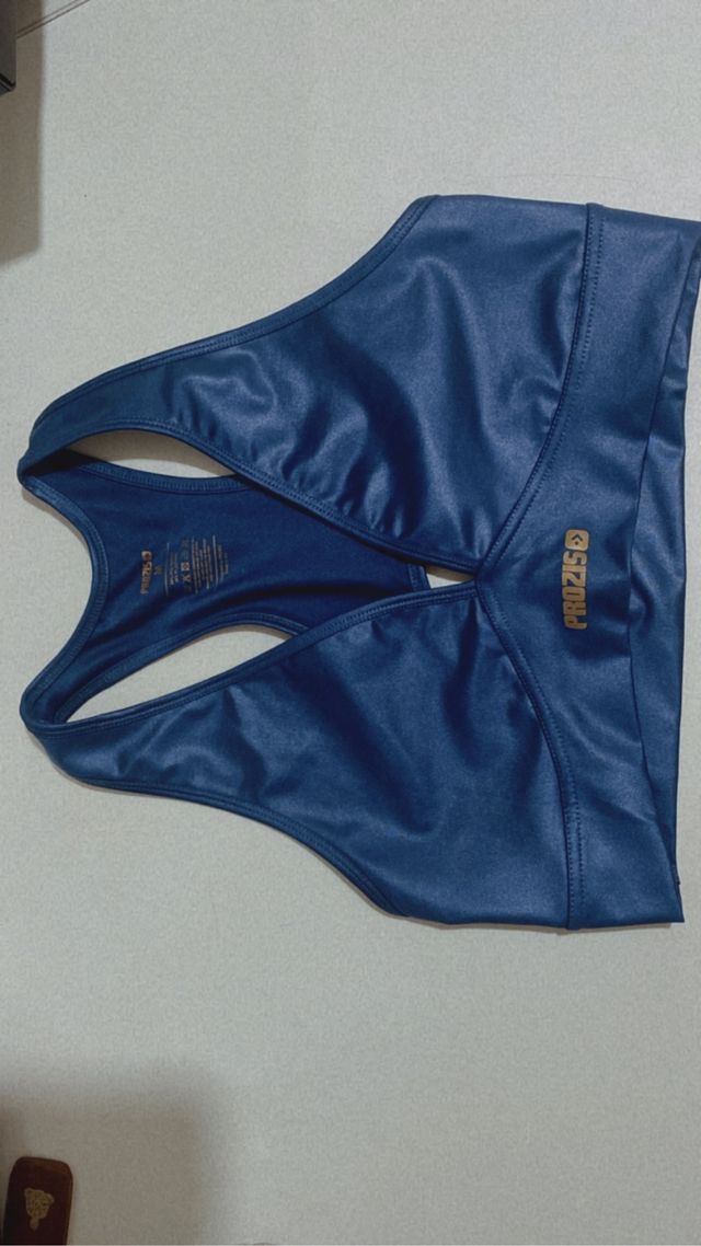 Sujetador deportivo azul sin estrenar