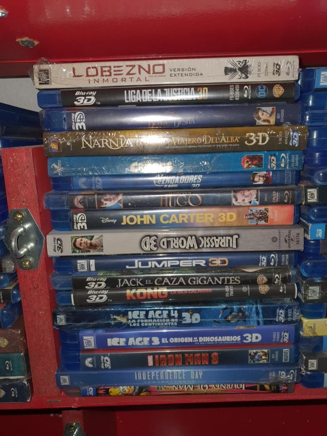 LOTE DE 100 BLU-RAY 3D..