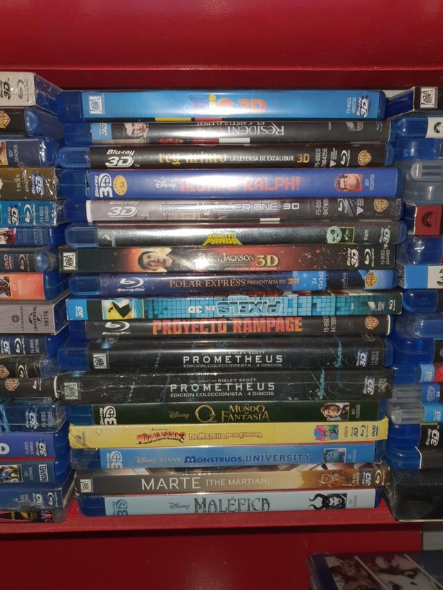 LOTE DE 100 BLU-RAY 3D..