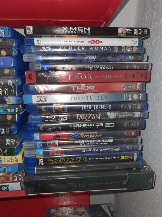 LOTE DE 100 BLU-RAY 3D..