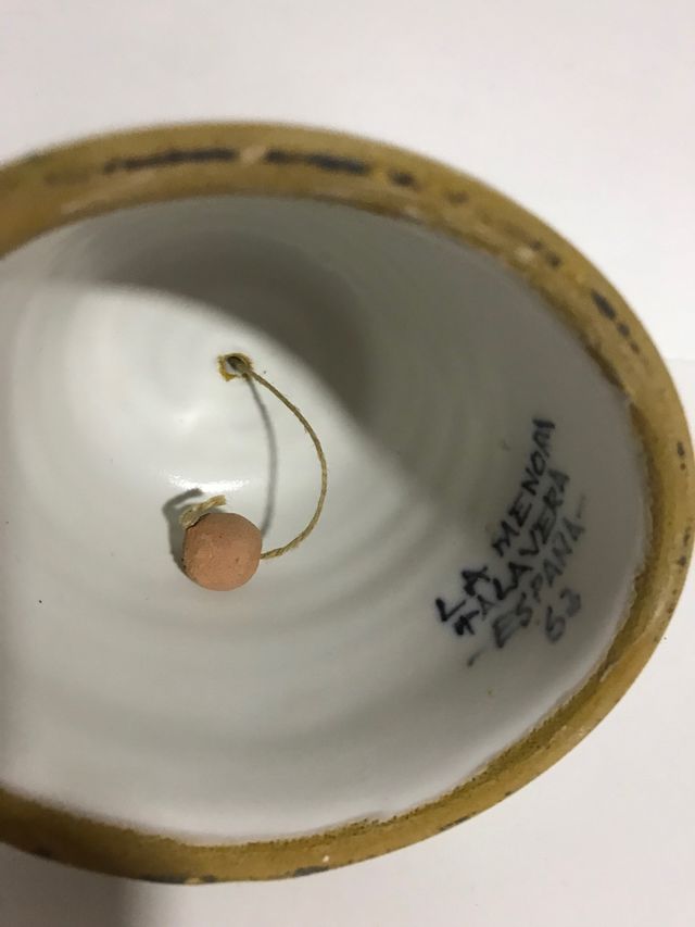 Campana Talavera antica 12cm