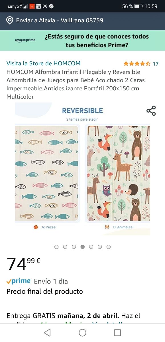 alfombra plegable bebe