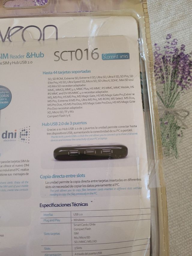 lector de tarjeta,dni y sim