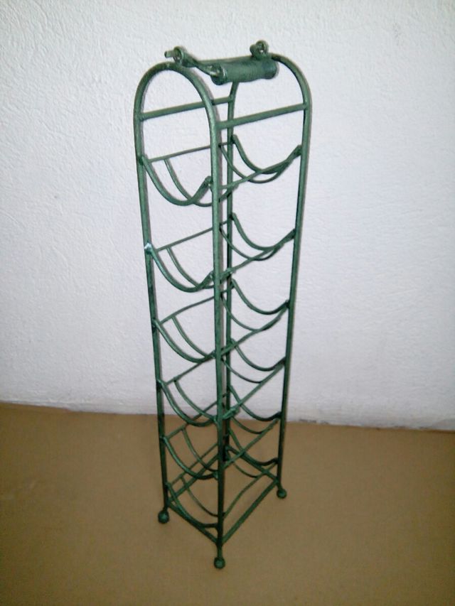 Botellero de hierro para 6 botellas