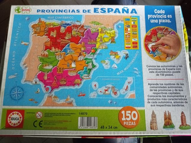 Puzzle Provincias de España (150 piezas)