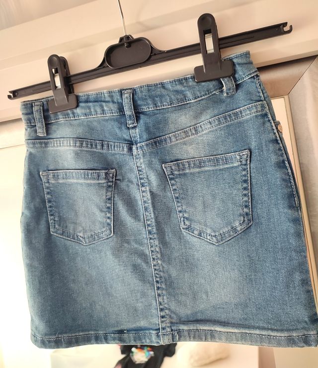 falda vaquera con brillos talla 6-7 Denim.Co