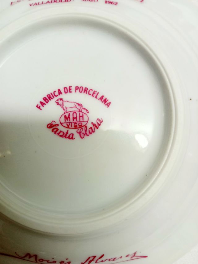 cenicero conmemorativo est. alvarez 1962. vigo